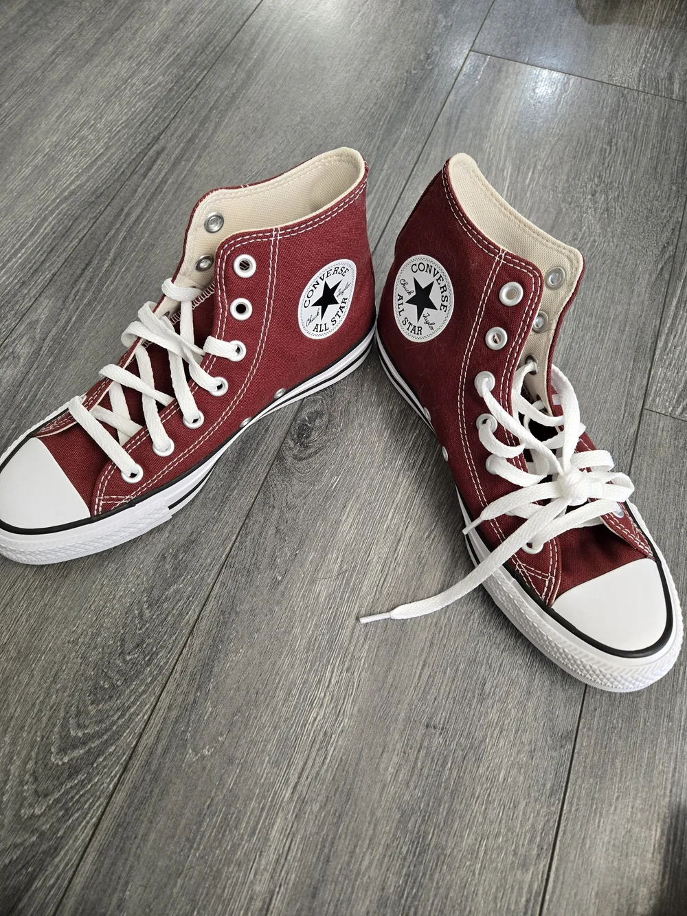 Converse Chuck Taylor All Star High Top Sneakers - Burgundy - Picture 2 of 4